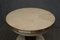 Round Ash, Brass, and Goatskin Extendable Dining Table, 1920s 12