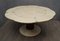 Round Ash, Brass, and Goatskin Extendable Dining Table, 1920s, Image 6