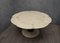 Round Ash, Brass, and Goatskin Extendable Dining Table, 1920s, Image 7