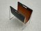 Vintage Leather and Chromed Metal Magazine Rack from Brabantia 4