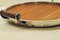 Mid-Century Teak and Silver-Plating Tray from GAB, Image 4