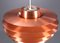 Large Vintage Copper Verona Pendant Lamp by Svend Middelboe for Fog & Mørup, 1960s 3