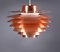 Large Vintage Copper Verona Pendant Lamp by Svend Middelboe for Fog & Mørup, 1960s, Image 1