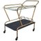 Italian Brass & Glass Trolley by Cesare Lacca, 1950s, Image 1