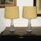 Vintage Crystal Table Lamps by Carl Fagerlund for Orrefors, 1970s, Set of 2 3