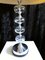 Vintage Chrome & Pressed Glass Table Lamp, 1970s, Image 5