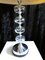 Vintage Chrome & Pressed Glass Table Lamp, 1970s, Image 2