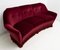 Mid-century Italian Velvet Curved Sofa by Gio Ponti for Casa e Giardino, 1950s 4