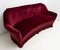 Mid-century Italian Velvet Curved Sofa by Gio Ponti for Casa e Giardino, 1950s, Image 4