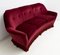 Mid-century Italian Velvet Curved Sofa by Gio Ponti for Casa e Giardino, 1950s, Image 5