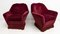 Mid-century Italian Velvet Lounge Chairs by Gio Ponti for Casa e Giardino, 1950s, Set of 2 2