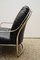 Black Leather Lounge Chair by Carlo de Carli for Cinova, 1960s 8