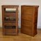 Antique Oak Filing Cabinets from Globe Wernicke, Set of 4 13