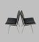 Fully Restored Black Airport Lounge Chairs by Hans J. Wegner, 1960s, Set of 4 3