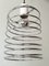 Vintage French Steel Sping Pendant Lamp, 1970s, Image 4