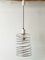 Vintage French Steel Sping Pendant Lamp, 1970s, Image 1