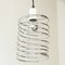 Vintage French Steel Sping Pendant Lamp, 1970s 2