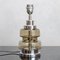 Vintage Smoked Glass and Chrome Table Lamp from Massive & De Rupel, 1970s, Image 2