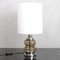 Vintage Smoked Glass and Chrome Table Lamp from Massive & De Rupel, 1970s, Image 1