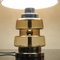 Vintage Smoked Glass and Chrome Table Lamp from Massive & De Rupel, 1970s 8