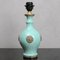 Lámpara de mesa italiana vintage de cerámica turquesa de Ugo Zaccagnini, años 70, Imagen 2