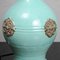 Lámpara de mesa italiana vintage de cerámica turquesa de Ugo Zaccagnini, años 70, Imagen 5