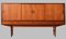 Credenza in teak con mobile bar integrato, Danimarca, anni '60, Immagine 1