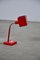Lámpara de mesa Mid-Century roja, Imagen 1