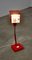 Lámpara de mesa Mid-Century roja, Imagen 6