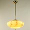 Art Deco Marbled Glass Ceiling Lamp, 1930s 2
