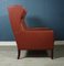 Mid-Century Danish Leather Wing Chair from Stouby, 1970s, Image 6