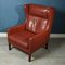 Mid-Century Danish Leather Wing Chair from Stouby, 1970s 10