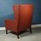 Mid-Century Danish Leather Wing Chair from Stouby, 1970s 8