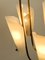 Lámpara de araña Mid-Century grande de latón y vidrio acrílico con ocho brazos, años 50, Imagen 5
