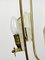 Large Mid-Century Brass & Acrylic Glass 8-Arm Chandelier, 1950s 20