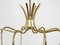 Large Mid-Century Brass & Acrylic Glass 8-Arm Chandelier, 1950s 12
