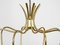 Large Mid-Century Brass & Acrylic Glass 8-Arm Chandelier, 1950s, Image 12