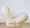 Ivory Leather Lounge Chair, 1960s, Image 13