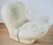 Ivory Leather Lounge Chair, 1960s 14
