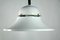 Vintage White Painted Steel Adjustable Pendant Lamp, 1970s 1