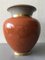 Large Vintage Crakle Glaze Vase with Gold Leaf Decor from Royal Copenhagen, 1961 4