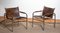 Leather and Tubular Steel Klinte Armchairs by Tord Bjorklund, 1980s, Set of 2 17