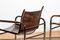Leather and Tubular Steel Klinte Armchairs by Tord Bjorklund, 1980s, Set of 2, Image 19