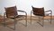 Leather and Tubular Steel Klinte Armchairs by Tord Bjorklund, 1980s, Set of 2 6