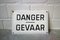 Vintage Belgian Danger Sign, 1940s 1