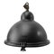 Black Aluminum and Cast Iron Pendant Lamp, 1950s 1