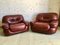 Leather Lounge Chairs, 1970s, Set of 2 6