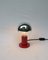 Lámparas de mesa vintage pequeñas rojas de Motoko Ishii para Staff, años 60. Juego de 2, Imagen 1