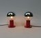 Kleine Rote Vintage Tischlampen von Motoko Ishii für Staff, 1960er, 2er Set 5