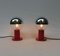 Small Vintage Red Table Lamps by Motoko Ishii for Staff, 1960s, Set of 2 5